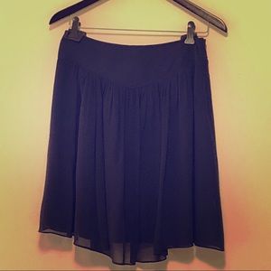 Flowy Anthropologie silk skirt